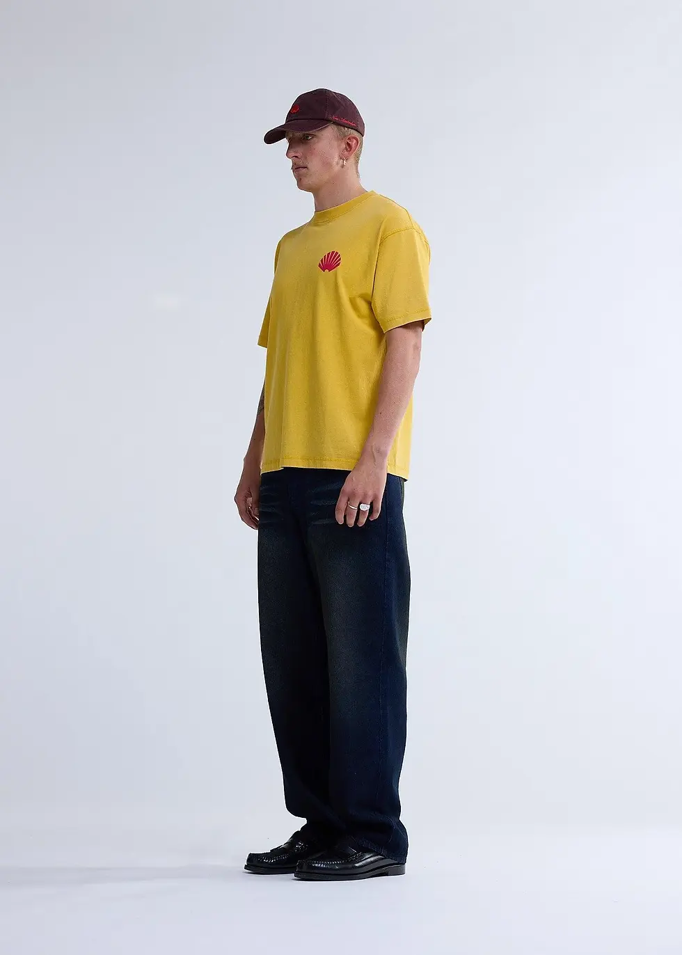 Miniature : NEW AMSTERDAM SURF ASSOCIATION T-SHIRT LOGO SUN YELLOW RED
