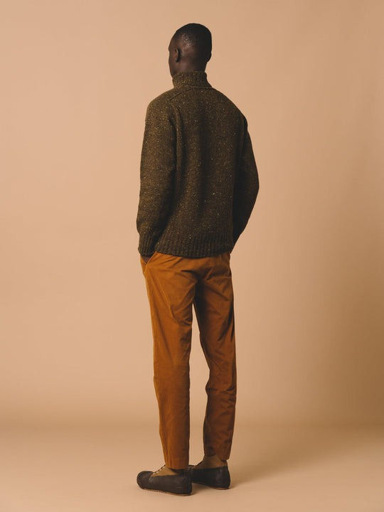 Miniature : KESTIN INVERNESS TROUSER TOBACCO COTTON TWILL