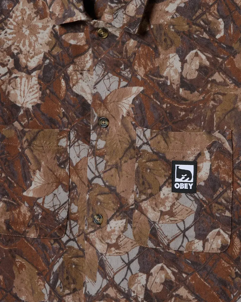 Miniature : OBEY CHEMISE FENCE CAMO MULTI WOVEN