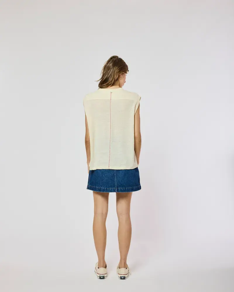 Miniature : W HOMECORE T-SHIRT TOM LINEN IVORY