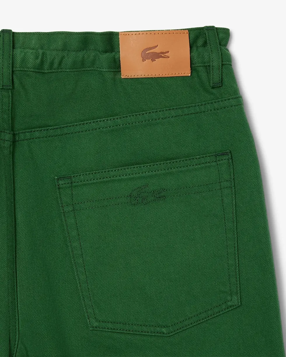 Miniature : W LACOSTE PANTALON DENIM HF0206 VERT