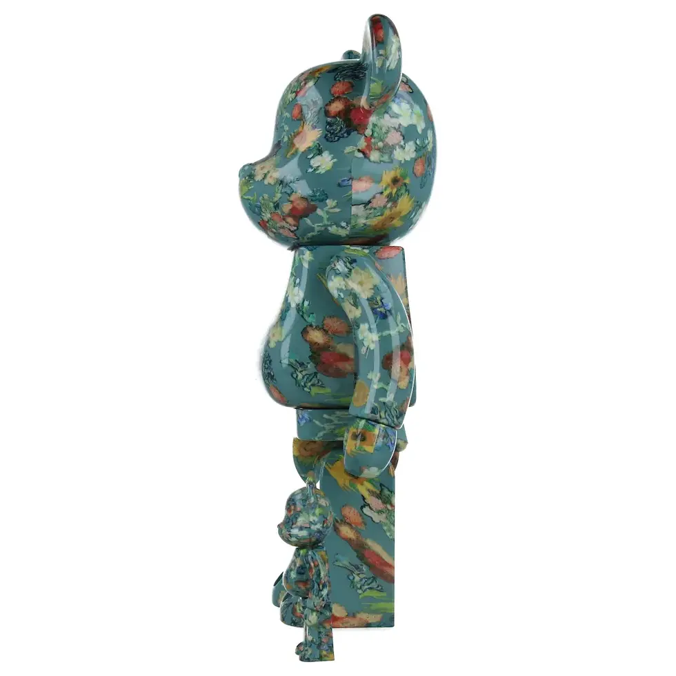 Miniature : MEDICOM TOY BEARBRICK 50th ANNIVERSARY VAN GOGH MUSEUM 400% + 100%