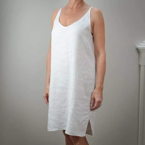 Celine Linen Nightie Pink Regalia