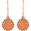 Thumbnail: 14K Rose 8 mm Natural Pink Coral Earrings