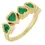Thumbnail: 14K Yellow Natural Mozambique Garnet Ring