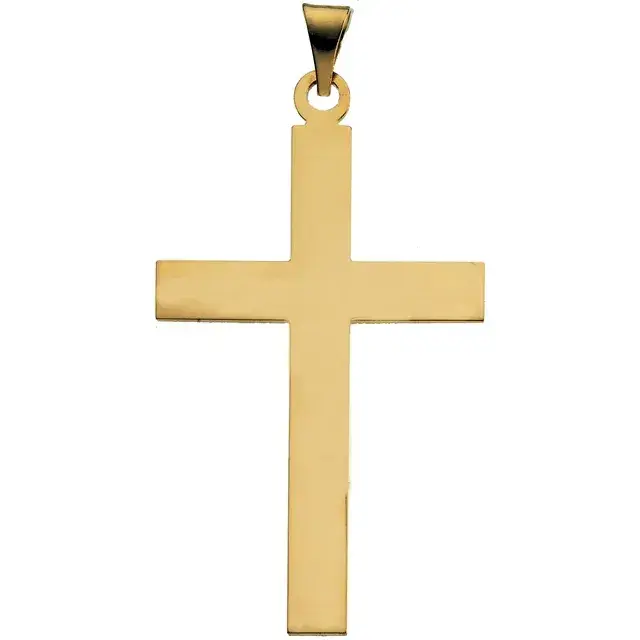 14k yellow gold cross