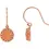 Thumbnail: 14K Rose 8 mm Natural Pink Coral Earrings
