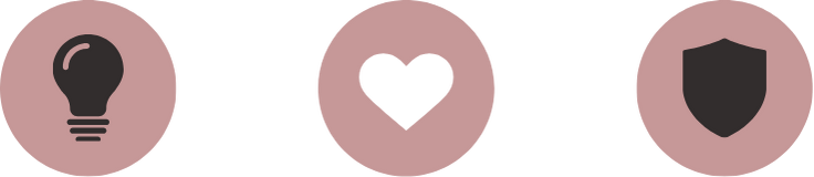 Ever After App Blush Heart Knockout Icon