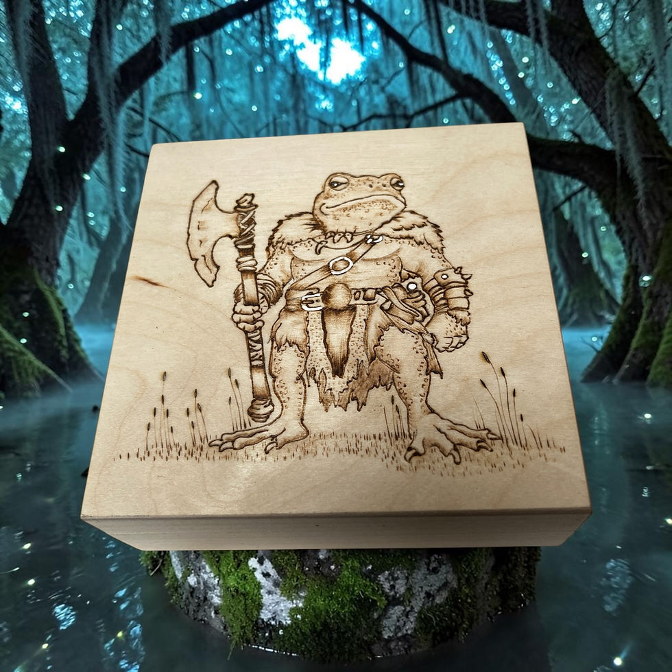 D & D dice Box The Warrior