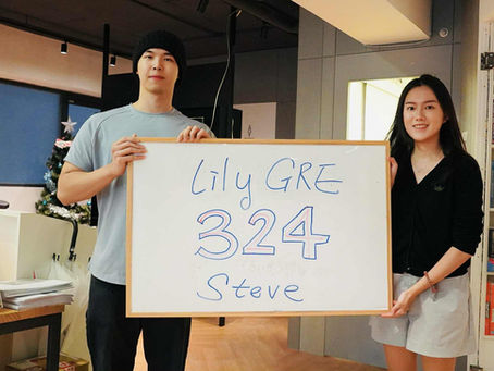 GRE高分324! 推薦Lily GRE線上課程!