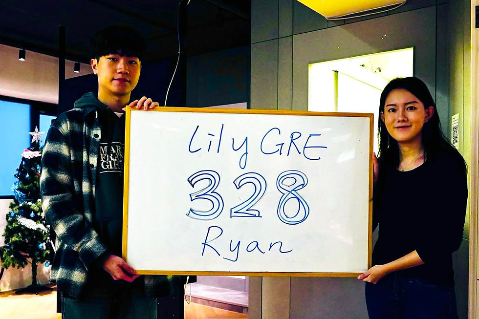 台大機械 GRE 328分實戰經驗與建議 推薦Lily GRE實體課程！