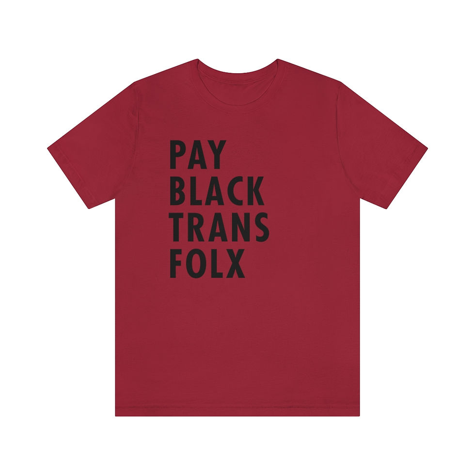 Thumbnail: Pay Black Trans Folx - Unisex Jersey Short Sleeve Tee