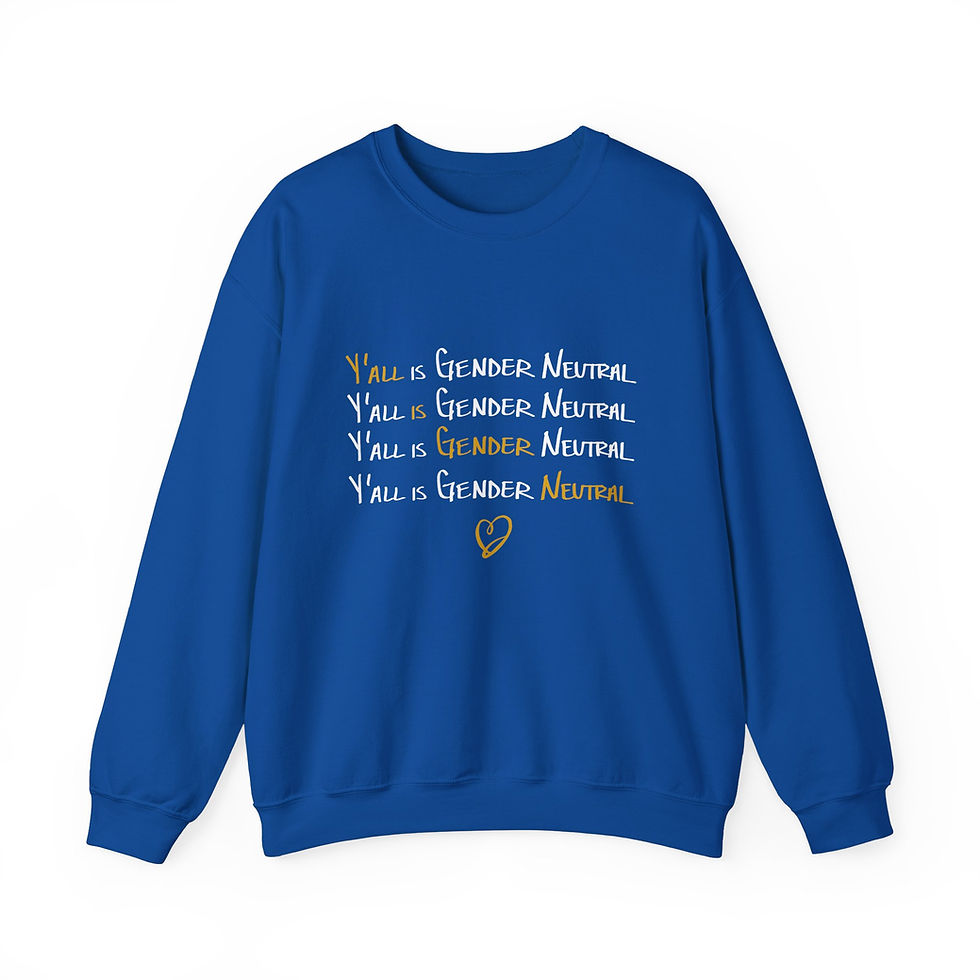 Thumbnail: Yall is Gender Neutral (Multi) - Unisex Heavy Blend™ Crewneck Sweatshirt