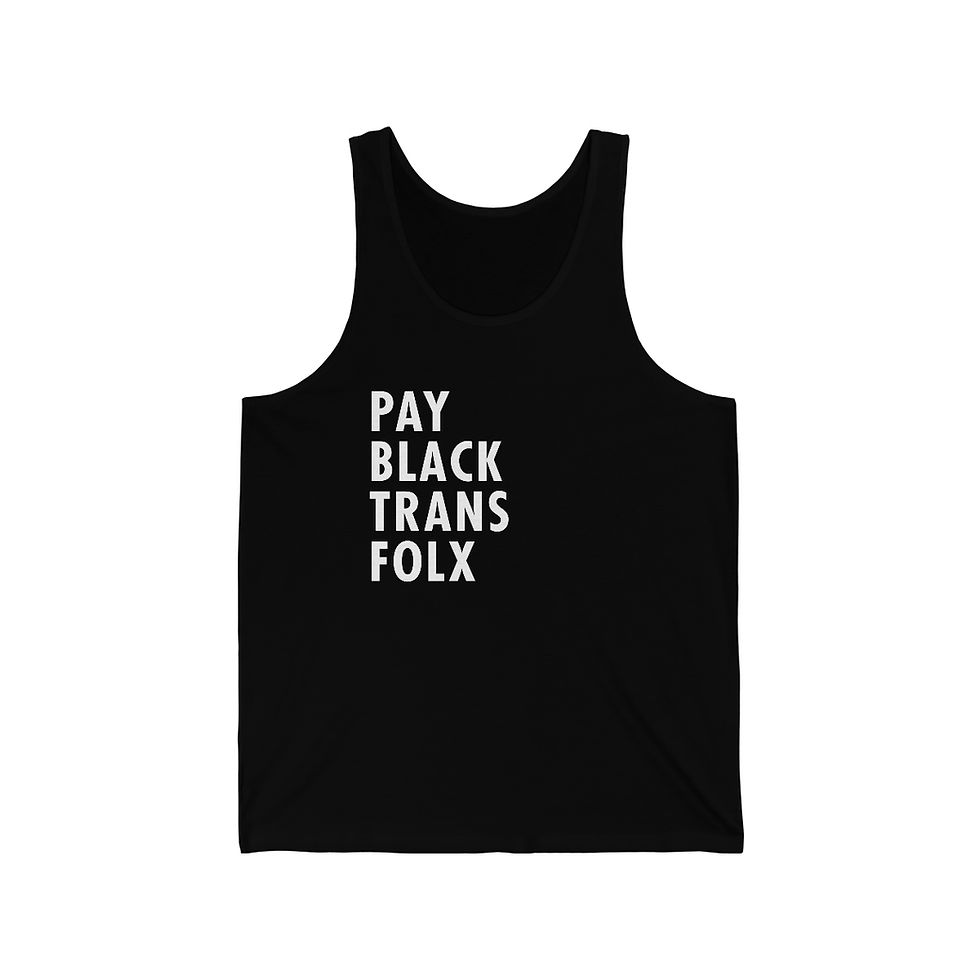 Thumbnail: Pay Black Trans Folx - Unisex Jersey Tank