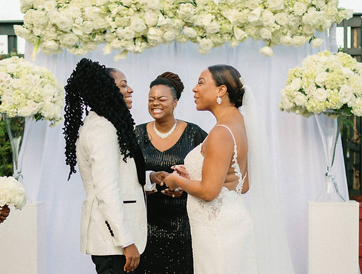 Minister Toya, Laughing at the altar with a black lesbian couple, Laughter at the Altar