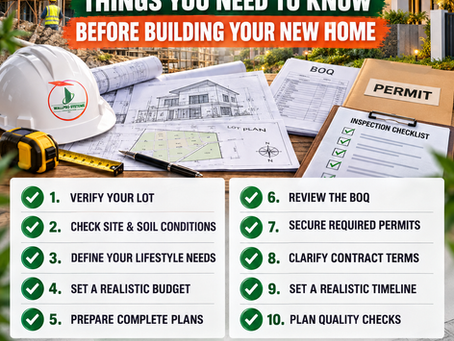 Things You Need to Know Before Building Your New Home
