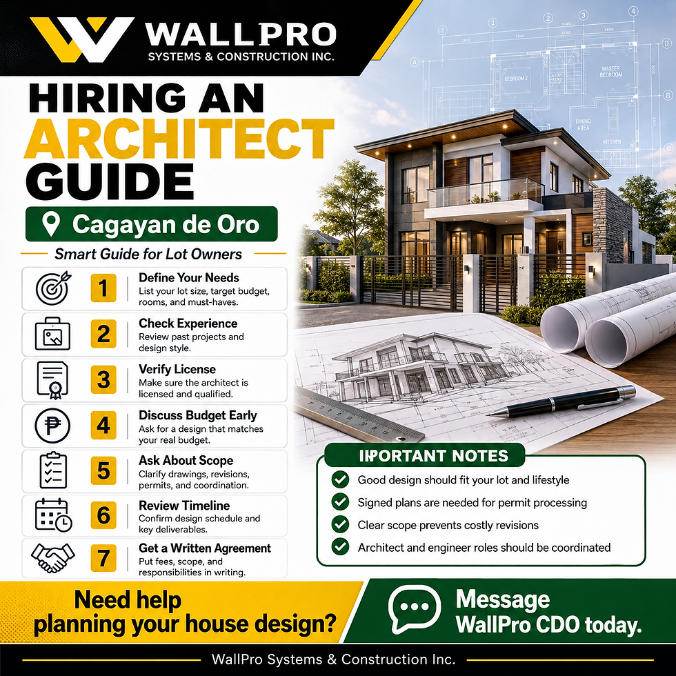 Hiring an Architect Guide in Cagayan de Oro