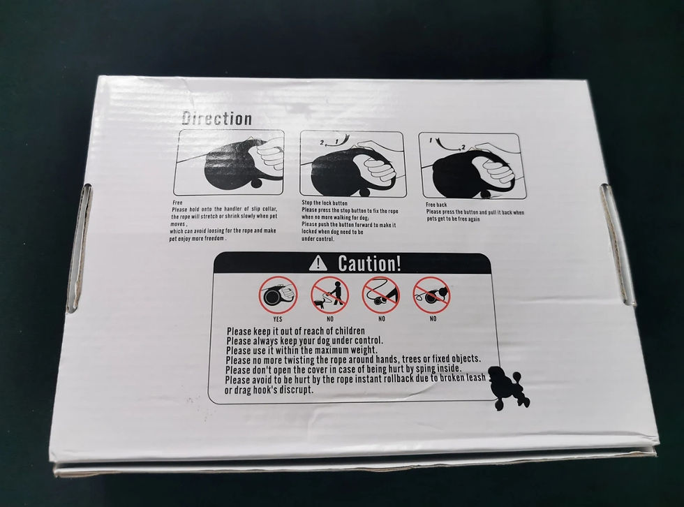 Thumbnail: Retractable Dog Leash - Size S/M