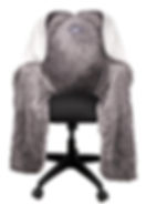 fuzzy soft blanket desk chair cover