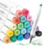 set of 24 alcohol markers