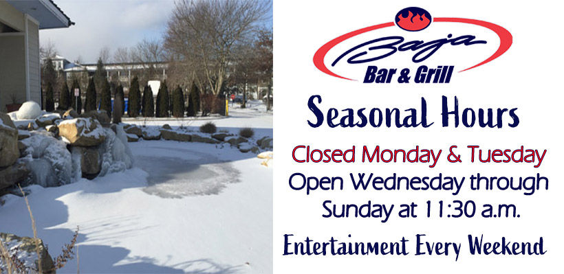 Seasonal Hours - Closed Monday and Tuesday.