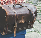 Leather satchel
