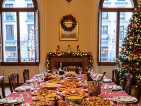 Catering tradicional de Navidad para familias en Madrid