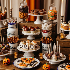 Candy Bar y Mesas Dulces para Halloween