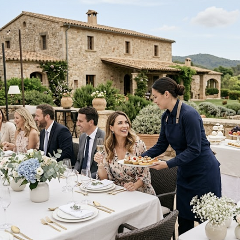 Catering para bautizo en finca o chalet