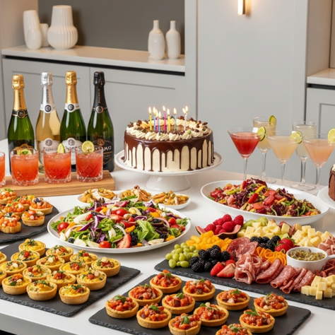 Qué tipo de catering es mejor para un cumpleaños de adultos