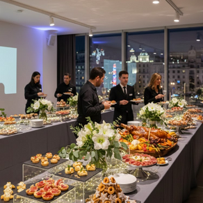 Catering buffet navideño para empresas en Madrid