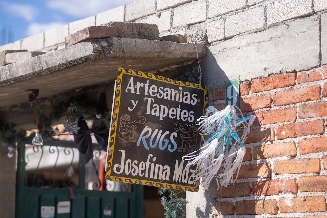 Artisanal rug shop from Teotitlán del Valle