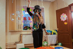 Шоу мыльных пузырей