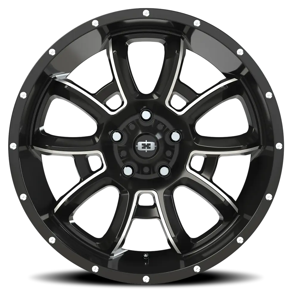 サムネイル： VISION 415 Bomb GBMS Gloss Black / Milled Spokes(グロスブラック/マイルドスポーク)【20インチ】