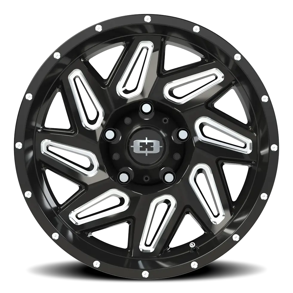サムネイル： VISION 361 Spyder GBMS Gloss Black / Milled Spokes(グロスブラック/マイルドスポーク)【18インチシリーズ】