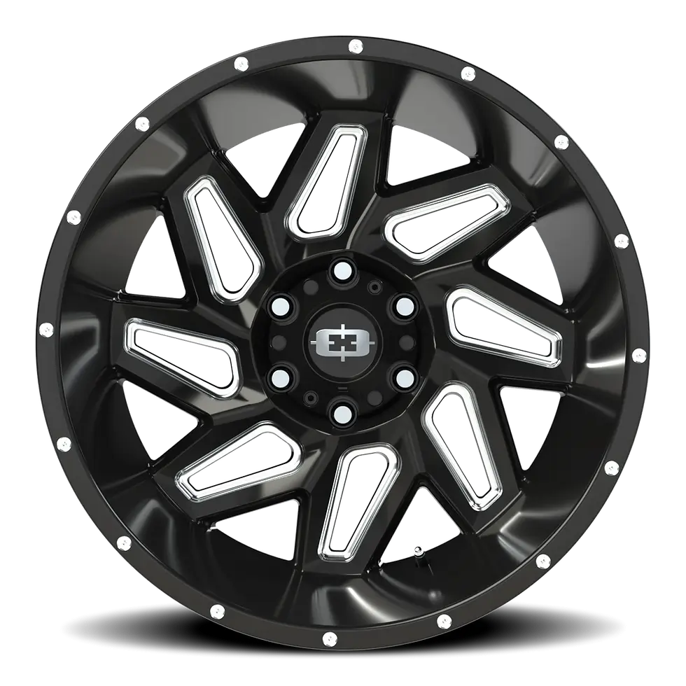 サムネイル： VISION 361 Spyder GBMS Gloss Black / Milled Spokes(グロスブラック/マイルドスポーク)【20インチシリーズ】
