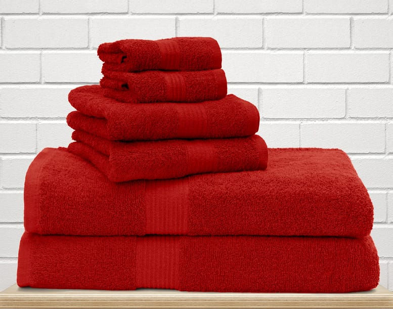 Thumbnail: Luxurious Terry Hand Towels with Dobby Border-Allure
