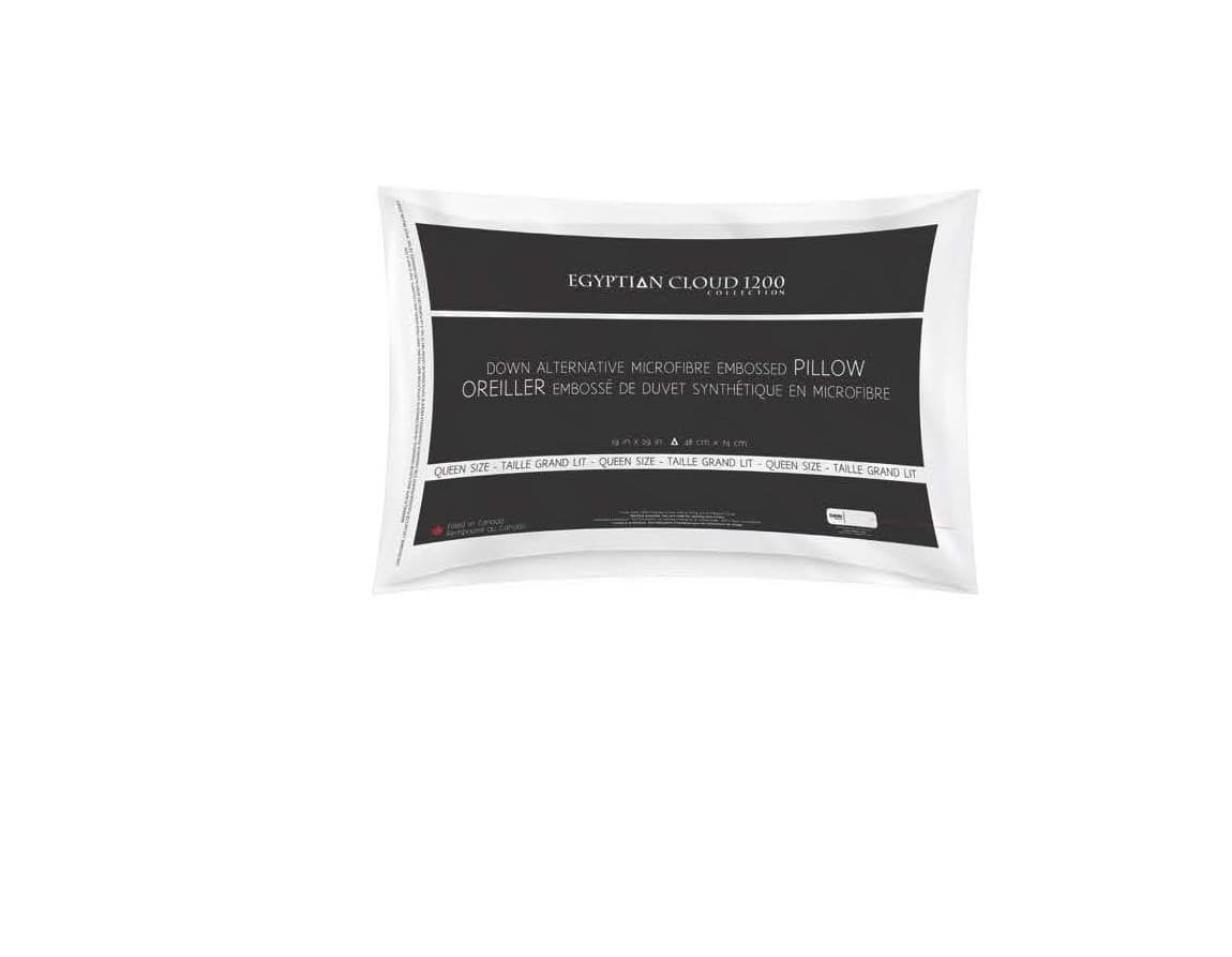 Embossed Microfibre Pillow - Egyptian Cloud