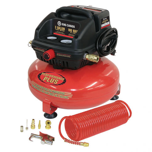 PERFORMANCE PLUS - 3 GALLON OIL-FREE AIR COMPRESSOR KIT