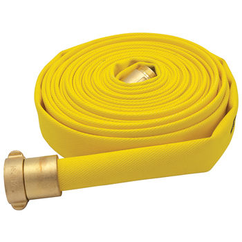 1-1/2" X 50 FT SINGLE-JACKET 300 PSI FORESTRY FIRE HOSE ASSEMBLY C/W BRASS NPSH