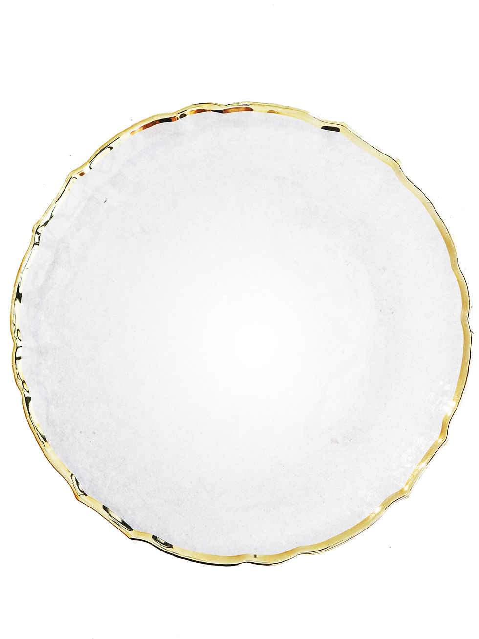 Thumbnail: Scallop Charger with Gold Edging