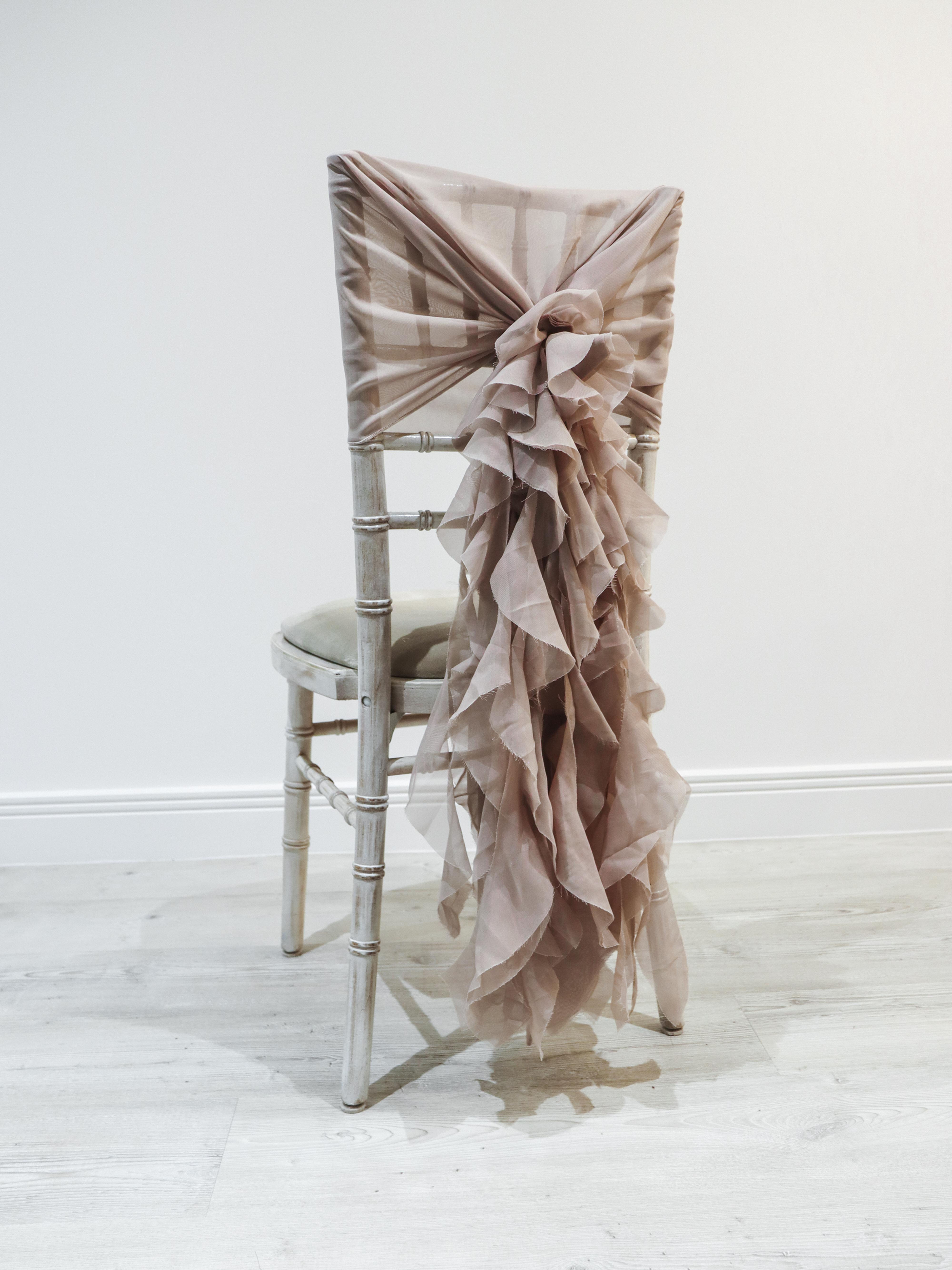 Dusky Pink Waterfall Chair Backs