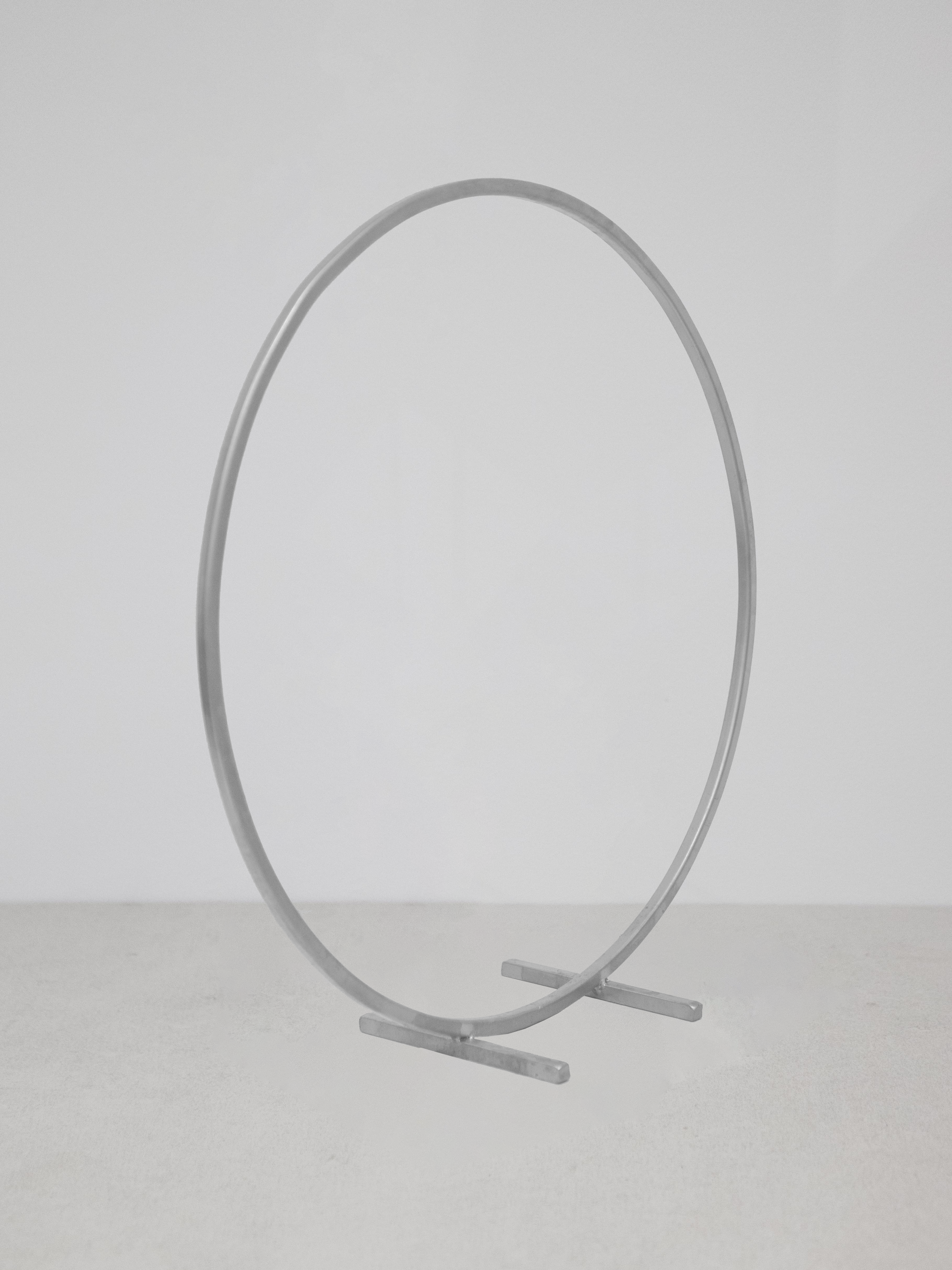 Silver Hoop Centrepiece