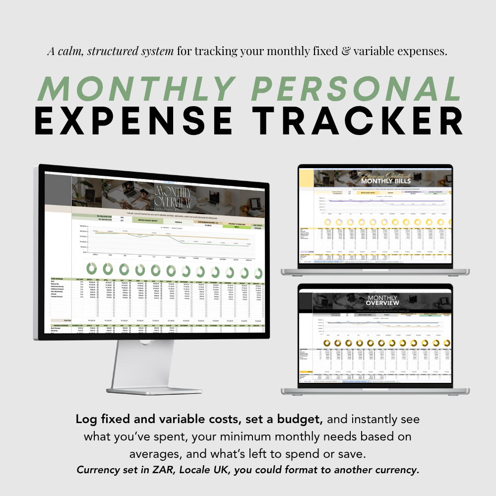 Monthly Personal Expense Tracker - Google Sheets Template