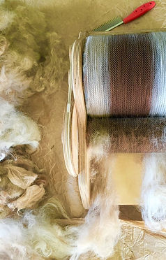 carding alpaca fleece