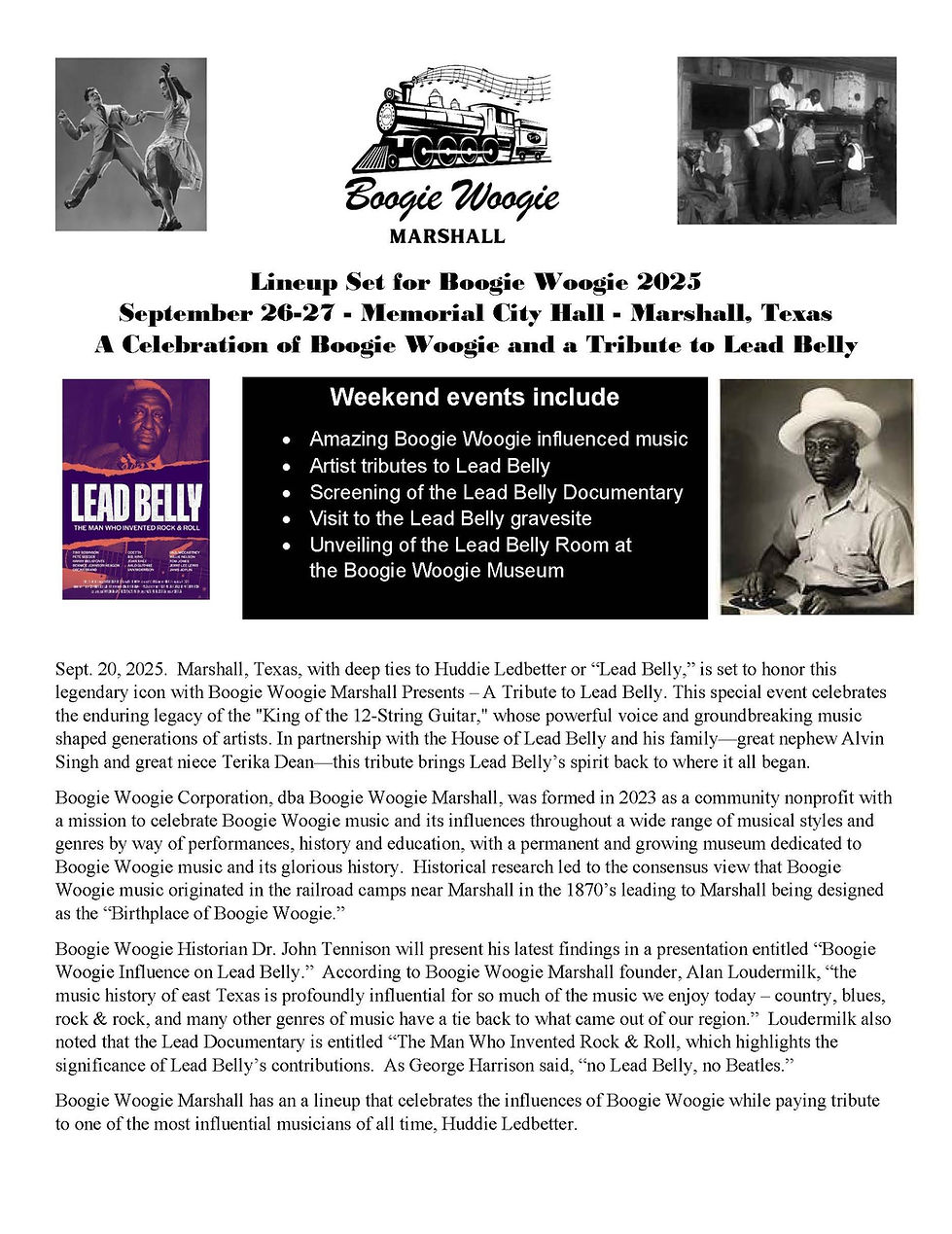 Boogie Woogie 2025 Marshall, TX