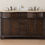 Thumbnail: 60" Amelia Double Sink Vanity with Travertine Marble Top