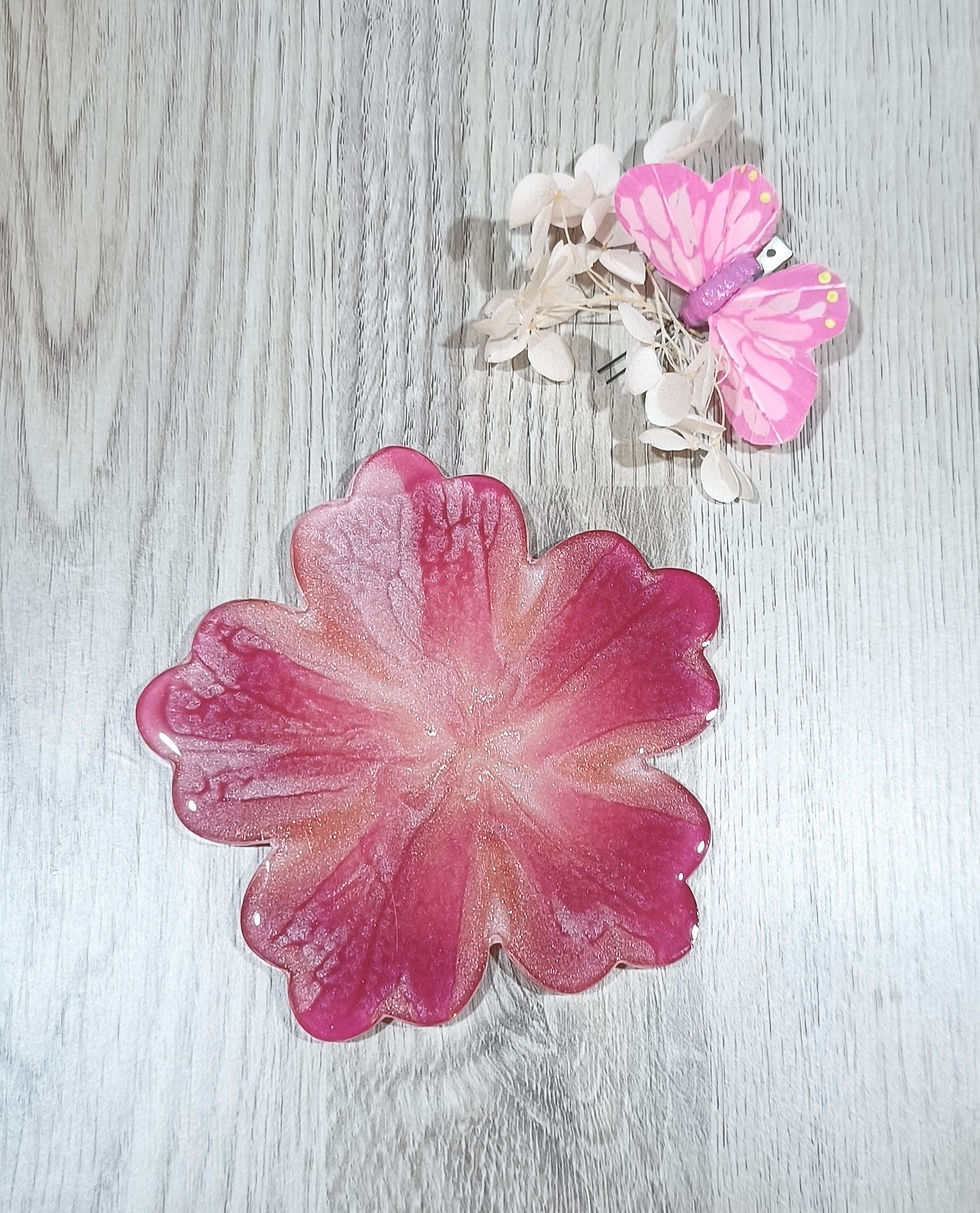 Miniaturbild: Untersetzer Pink-REBEL🤘"" 4er Set