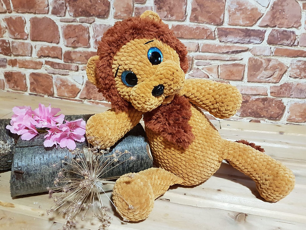 Miniaturbild: Niedlicher Löwen-Amigurumi