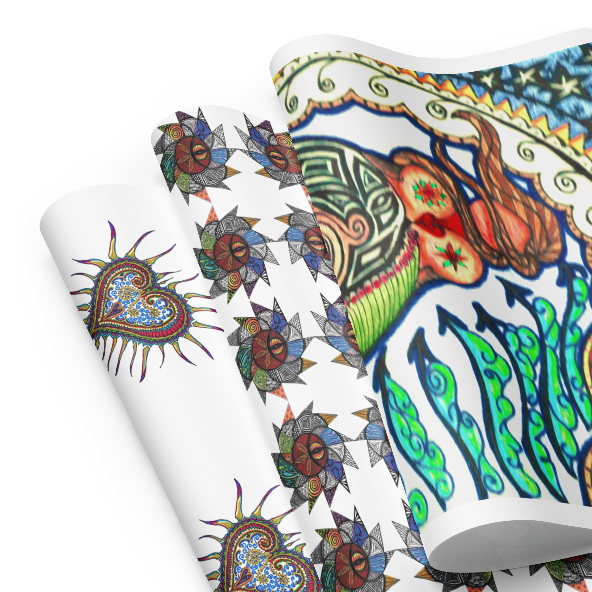 Wrapping paper sheets